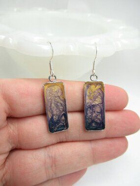 Pebeo rectangle earrings
